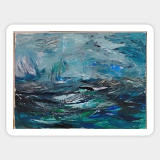 abstract sea 1963 - tove jansson Sticker